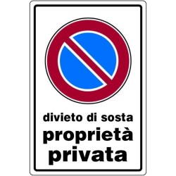 CARTELLO 'DIVIETO DI SOSTA...